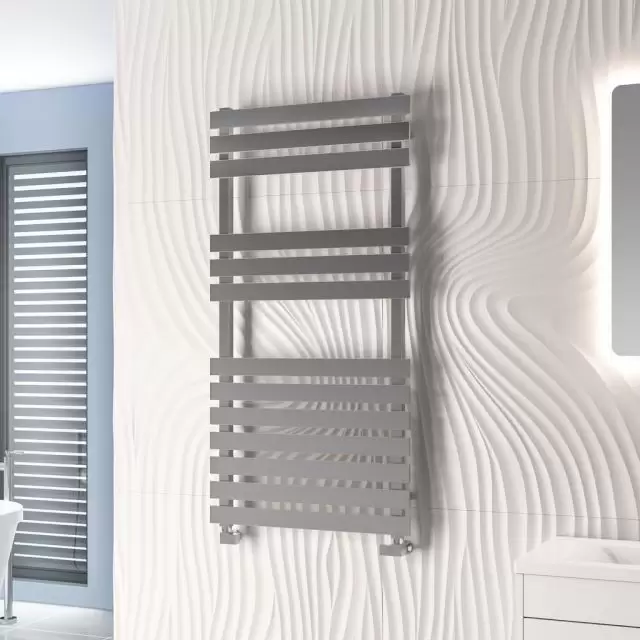 Alt Tag Template: Buy Eastbrook Biava Flat Multirail Stainless Steel Polished Towel Rail 1190mm H X 500mm W Electric only - Thermostatic by Eastbrook for only £744.93 in Eastbrook Co., Electric Thermostatic Towel Rails Vertical at Main Website Store, Main Website. Shop Now