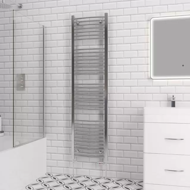 Alt Tag Template: Buy Eastbrook Biava Multirail Steel Chrome Curved Heated Towel Rail 360mm H x 400mm W Dual Fuel - Standard by Eastbrook for only £217.54 in Eastbrook Co., Dual Fuel Standard Towel Rails at Main Website Store, Main Website. Shop Now