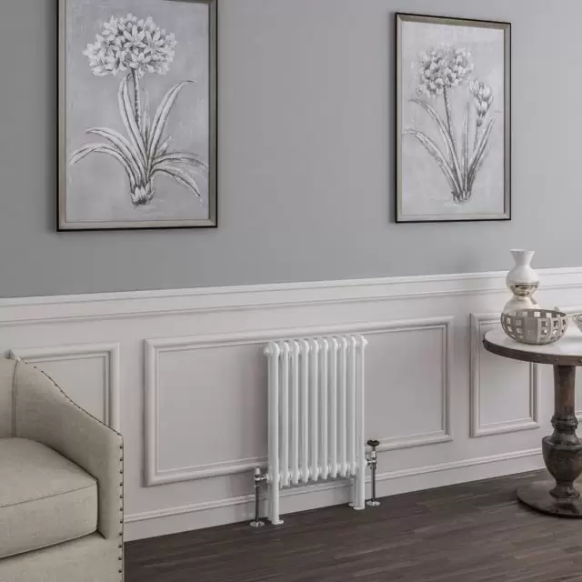 Alt Tag Template: Buy Eastbrook Imperia 2 Column Gloss White Radiator 600mm H x 470mm W, Dual Fuel - Thermostatic by Eastbrook for only £326.05 in Radiators, Dual Fuel Radiators, Eastbrook Co., Dual Fuel Thermostatic Radiators, Eastbrook Co. Radiators, Dual Fuel Thermostatic Horizontal Radiators at Main Website Store, Main Website. Shop Now