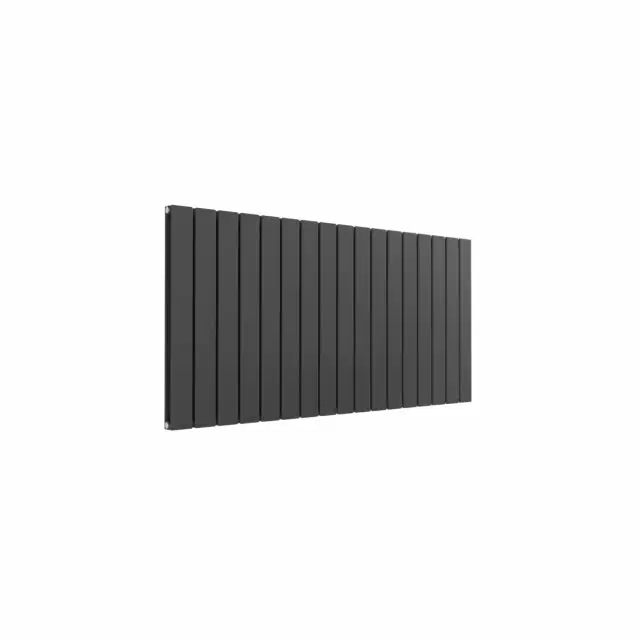 Alt Tag Template: Buy Reina Flat Steel Anthracite Horizontal Designer Radiator 600mm H x 1254mm W Double Panel Central Heating by Reina for only £374.98 in Radiators, Designer Radiators, Horizontal Designer Radiators, 4000 to 4500 BTUs Radiators, Reina Designer Radiators, Anthracite Horizontal Designer Radiators at Main Website Store, Main Website. Shop Now