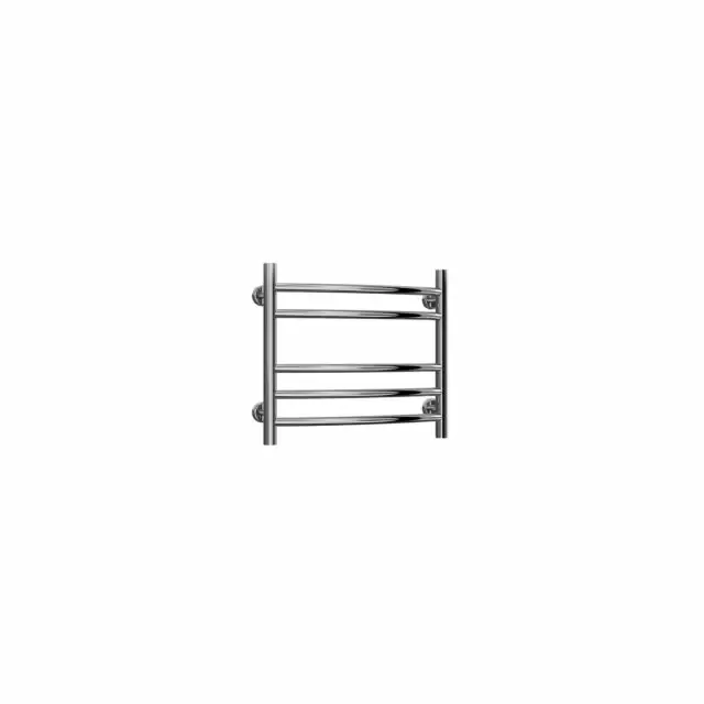 Alt Tag Template: Buy Reina Eos Polished Curved Stainless Steel Heated Towel Rail 430mm H x 500mm W Dual Fuel - Standard by Reina for only £231.36 in Reina, Dual Fuel Standard Towel Rails at Main Website Store, Main Website. Shop Now