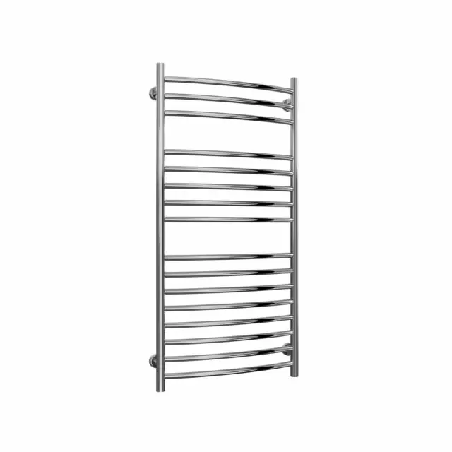 Alt Tag Template: Buy Reina Eos Polished Curved Stainless Steel Heated Towel Rail 1200mm H x 600mm W Dual Fuel - Standard by Reina for only £380.16 in Reina, Dual Fuel Standard Towel Rails at Main Website Store, Main Website. Shop Now