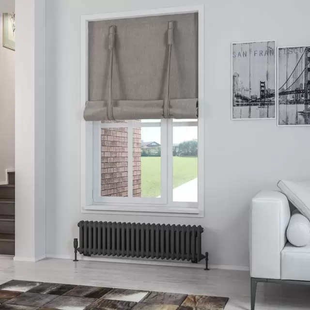 Alt Tag Template: Buy Eastbrook Rivassa Steel Matt Anthracite 2 Column Horizontal Radiator 300mm H x 1148mm W Electric Only - Standard by Eastbrook for only £555.20 in Eastbrook Co., Electric Standard Radiators Horizontal at Main Website Store, Main Website. Shop Now