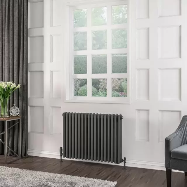Alt Tag Template: Buy Eastbrook Rivassa Steel Matt Anthracite 3 Column Horizontal Radiator 600mm H x 833mm W Central Heating by Eastbrook for only £464.45 in Radiators, Eastbrook Co., Column Radiators, Horizontal Column Radiators, 3500 to 4000 BTUs Radiators, Anthracite Horizontal Column Radiators at Main Website Store, Main Website. Shop Now
