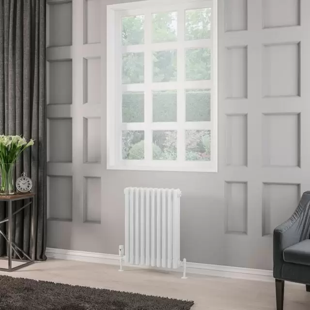 Alt Tag Template: Buy Eastbrook Rivassa 3 column radiator 600mm H x 473mm W White - Electric Only Standard by Eastbrook for only £365.25 in Eastbrook Co., Electric Standard Radiators Horizontal at Main Website Store, Main Website. Shop Now