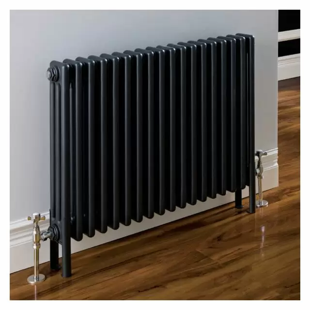 Alt Tag Template: Buy Eastbrook Rivassa 2 column radiator 600mm H x 428mm W Matt Anthracite - Electric Only Standard by Eastbrook for only £336.58 in Eastbrook Co., Electric Standard Radiators Horizontal at Main Website Store, Main Website. Shop Now