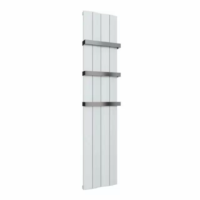 Alt Tag Template: Buy Eastbrook Fairford Vertical Aluminium Radiator 1200mm H x 375mm W Matt White - Electric Only Thermostaic by Eastbrook for only £463.58 in Eastbrook Co., Electric Thermostatic Vertical Radiators at Main Website Store, Main Website. Shop Now