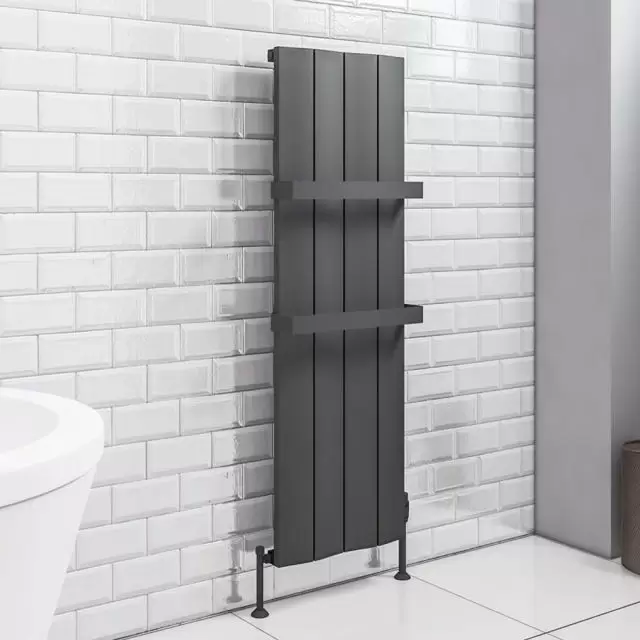 Alt Tag Template: Buy Eastbrook Fairford Vertical Aluminium Radiator 1200mm H x 375mm W Matt Anthracite - Electric Only Thermostatic by Eastbrook for only £463.58 in Eastbrook Co., Electric Thermostatic Vertical Radiators at Main Website Store, Main Website. Shop Now
