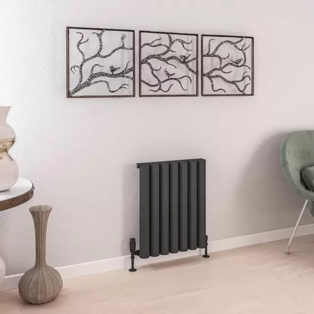 Alt Tag Template: Buy Eastbrook Burford Horizontal Aluminium Radiator 600mm H x 485mm W Matt Anthracite - Electric Only Standard by Eastbrook for only £434.50 in Eastbrook Co., Electric Standard Radiators Horizontal at Main Website Store, Main Website. Shop Now