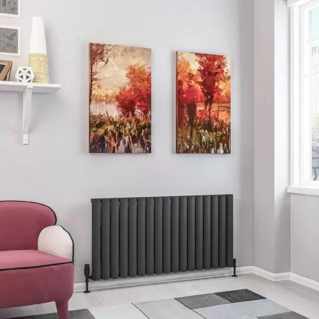 Alt Tag Template: Buy Eastbrook Kelmscott Horizontal Aluminium Radiator 600mm x 1185mm - Matt Anthracite - Electric Only Thermostatic by Eastbrook for only £1,021.60 in Radiators, View All Radiators, Eastbrook Co., Electric Thermostatic Radiators at Main Website Store, Main Website. Shop Now