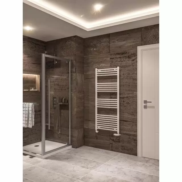 Alt Tag Template: Buy Eastbrook Wingrave Straight Multirail 1400 x 600 - Gloss White by Eastbrook for only £127.04 in Towel Rails, Eastbrook Co., White Ladder Heated Towel Rails, Straight White Heated Towel Rails at Main Website Store, Main Website. Shop Now