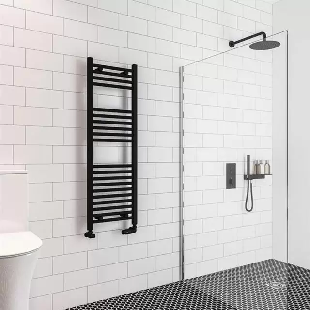 Alt Tag Template: Buy Eastbrook Wingrave Steel Matt Black Straight Heated Towel Rail 1200mm H x 400mm W Dual Fuel - Thermostatic by Eastbrook for only £246.43 in Towel Rails, Dual Fuel Towel Rails, Eastbrook Co., Heated Towel Rails Ladder Style, Dual Fuel Thermostatic Towel Rails, Eastbrook Co. Heated Towel Rails, Black Ladder Heated Towel Rails at Main Website Store, Main Website. Shop Now