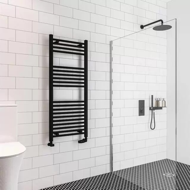 Alt Tag Template: Buy Eastbrook Wingrave Steel Matt Black Straight Heated Towel Rail 1200mm H x 500mm W Central Heating by Eastbrook for only £110.02 in Towel Rails, Eastbrook Co., Heated Towel Rails Ladder Style, Eastbrook Co. Heated Towel Rails, Black Ladder Heated Towel Rails at Main Website Store, Main Website. Shop Now