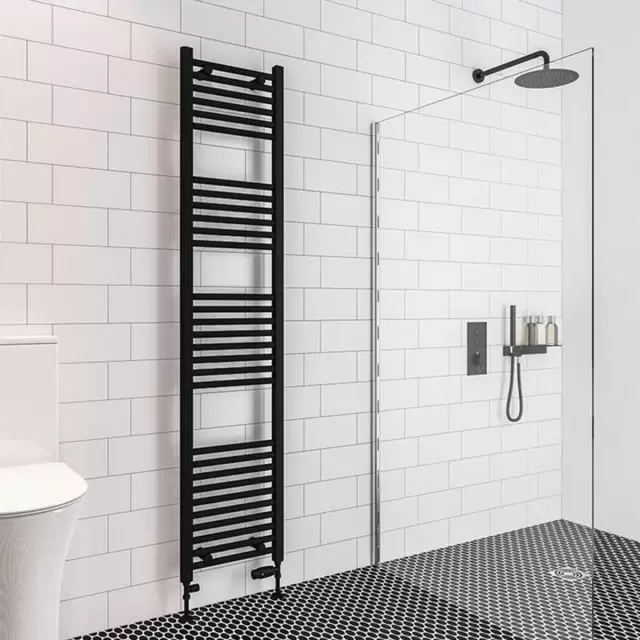 Alt Tag Template: Buy Eastbrook Wingrave Steel Matt Black Straight Heated Towel Rail 1800mm H x 400mm W Dual Fuel - Thermostatic by Eastbrook for only £290.21 in Towel Rails, Dual Fuel Towel Rails, Eastbrook Co., Heated Towel Rails Ladder Style, Dual Fuel Thermostatic Towel Rails, Eastbrook Co. Heated Towel Rails, Black Ladder Heated Towel Rails at Main Website Store, Main Website. Shop Now