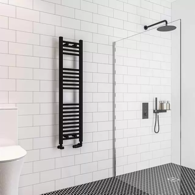 Alt Tag Template: Buy Eastbrook Wingrave Steel Matt Black Straight Heated Towel Rail 1200mm H x 300mm W Dual Fuel - Standard by Eastbrook for only £214.78 in Towel Rails, Eastbrook Co., Heated Towel Rails Ladder Style, Dual Fuel Standard Towel Rails, Eastbrook Co. Heated Towel Rails, Black Ladder Heated Towel Rails, Black Straight Heated Towel Rails at Main Website Store, Main Website. Shop Now