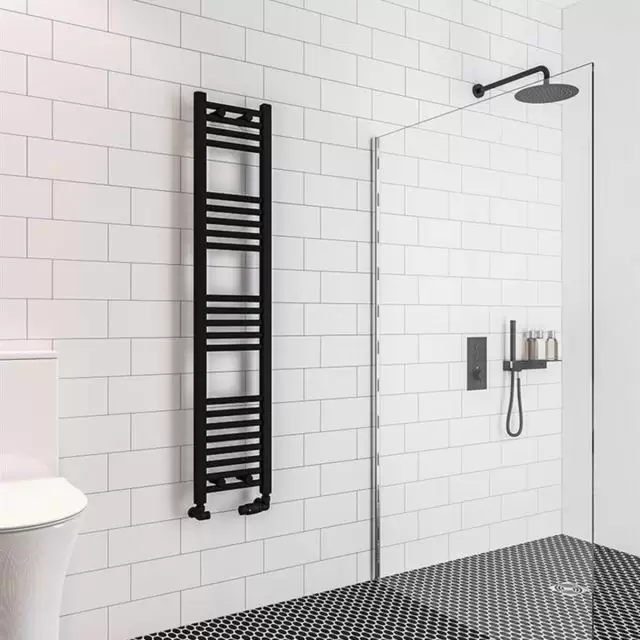 Alt Tag Template: Buy Eastbrook Wingrave Steel Matt Black Straight Heated Towel Rail 1400mm H x 300mm W Dual Fuel - Thermostatic by Eastbrook for only £245.54 in Towel Rails, Dual Fuel Towel Rails, Eastbrook Co., Heated Towel Rails Ladder Style, Dual Fuel Thermostatic Towel Rails, Eastbrook Co. Heated Towel Rails, Black Ladder Heated Towel Rails, Black Straight Heated Towel Rails at Main Website Store, Main Website. Shop Now