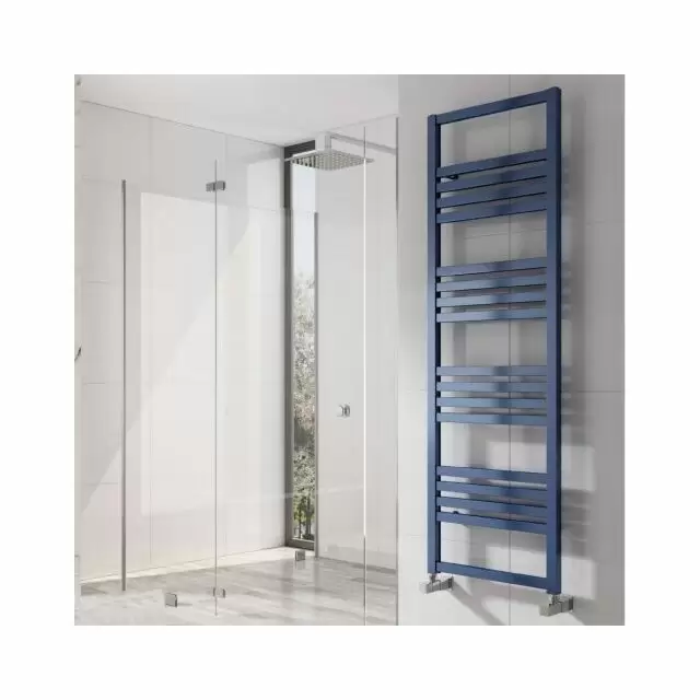 Alt Tag Template: Buy Reina Bolca Aluminium Designer Heated Towel Rail 1530mm H x 485mm W Blue Satin Central Heating by Reina for only £528.24 in Reina, 3000 to 3500 BTUs Towel Rails at Main Website Store, Main Website. Shop Now