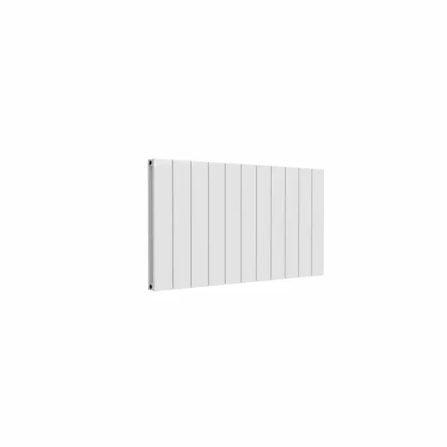 Alt Tag Template: Buy Reina Casina Aluminium White Double Panel Horizontal Designer Radiator 600mm H x 1040mm W - Dual Fuel - Thermostatic by Reina for only £685.44 in Reina, Dual Fuel Thermostatic Horizontal Radiators at Main Website Store, Main Website. Shop Now