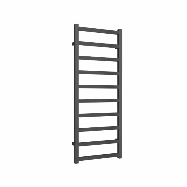 Alt Tag Template: Buy Reina Fano Aluminium Designer Heated Towel Rail 1240mm H x 485mm W Anthracite Dual Fuel - Standard by Reina for only £375.70 in Reina, Dual Fuel Standard Towel Rails at Main Website Store, Main Website. Shop Now