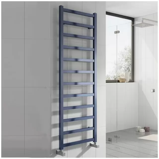 Alt Tag Template: Buy Reina Fano Aluminium Designer Heated Towel Rail 1500mm H x 485mm W Blue Satin Central Heating by Reina for only £438.96 in Reina, 2000 to 2500 BTUs Towel Rails at Main Website Store, Main Website. Shop Now