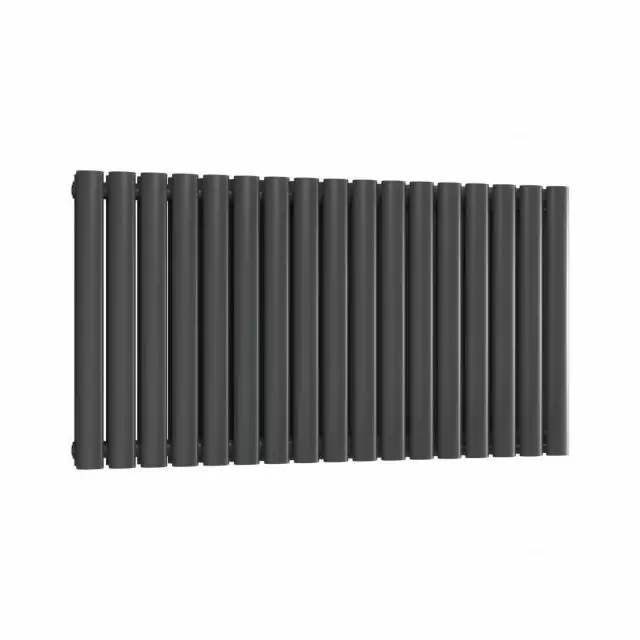 Alt Tag Template: Buy Reina Neval Aluminium Double Panel Horizontal Radiator 600mm H x 994mm W Anthracite Dual Fuel Thermostatic by Reina for only £774.72 in Reina, Reina Designer Radiators, Dual Fuel Thermostatic Horizontal Radiators at Main Website Store, Main Website. Shop Now