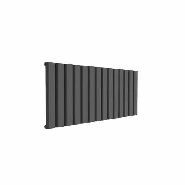 Alt Tag Template: Buy Reina Vicari Aluminium Anthracite Single Panel Horizontal Designer Radiator 600mm H x 1400mm W - Electric Only-Thermostatic by Reina for only £644.61 in Reina, Electric Thermostatic Horizontal Radiators at Main Website Store, Main Website. Shop Now