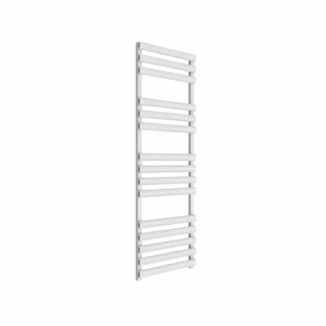 Alt Tag Template: Buy Reina Veroli Aluminium Designer Heated Towel Rail 1550mm H x 480mm W White Dual Fuel Thermostatic by Reina for only £573.84 in Reina, Dual Fuel Thermostatic Towel Rails, Reina Heated Towel Rails at Main Website Store, Main Website. Shop Now