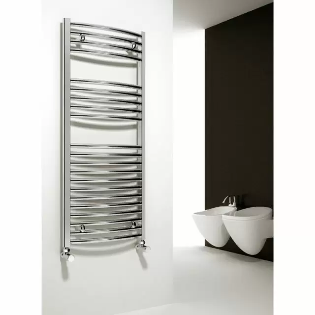 Alt Tag Template: Buy Reina Capo Curved Steel Heated Towel Rail 1600mm x 400mm Chrome Electric Only Thermostatic by Reina for only £237.04 in Reina, Electric Thermostatic Towel Rails Vertical at Main Website Store, Main Website. Shop Now