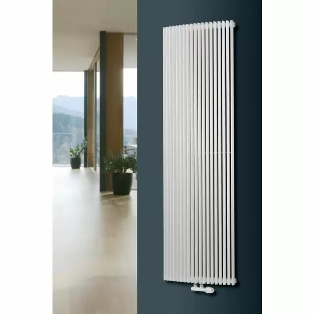 Alt Tag Template: Buy Eucotherm Corus Curved Tube single Panel Vertical Designer Radiator White 1800mm H x 430mm W by Eucotherm for only £398.83 in 3500 to 4000 BTUs Radiators, Vertical Designer Radiators at Main Website Store, Main Website. Shop Now