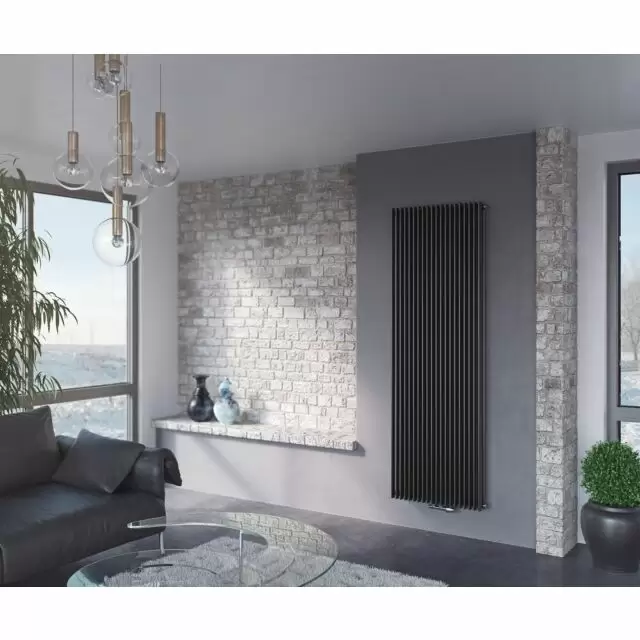 Alt Tag Template: Buy Eucotherm Corus Tube Duo Double Panel Vertical Designer Radiator Anthracite 1800mm H x 300mm W by Eucotherm for only £599.40 in Radiators, Designer Radiators, 4000 to 4500 BTUs Radiators, Vertical Designer Radiators, Anthracite Vertical Designer Radiators at Main Website Store, Main Website. Shop Now
