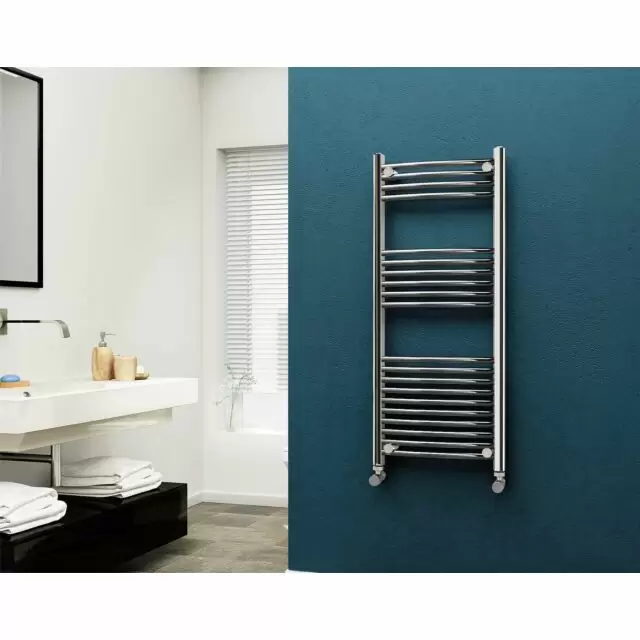 Alt Tag Template: Buy Eastgate 22mm Steel Curved Chrome Heated Towel Rail 1200mm H x 500mm W - Central Heating, 1882 BTUs by Eastgate for only £129.82 in 0 to 1500 BTUs Towel Rail at Main Website Store, Main Website. Shop Now