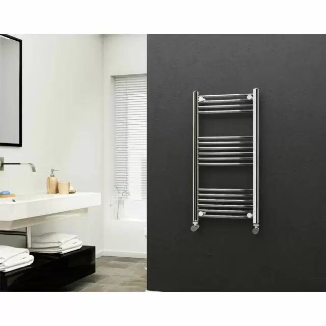 Alt Tag Template: Buy Eastgate 22mm Steel Straight Chrome Heated Towel Rail 1000mm H x 500mm W - Dual Fuel - Standard, 1540 BTUs by Eastgate for only £196.11 in Dual Fuel Standard Towel Rails at Main Website Store, Main Website. Shop Now