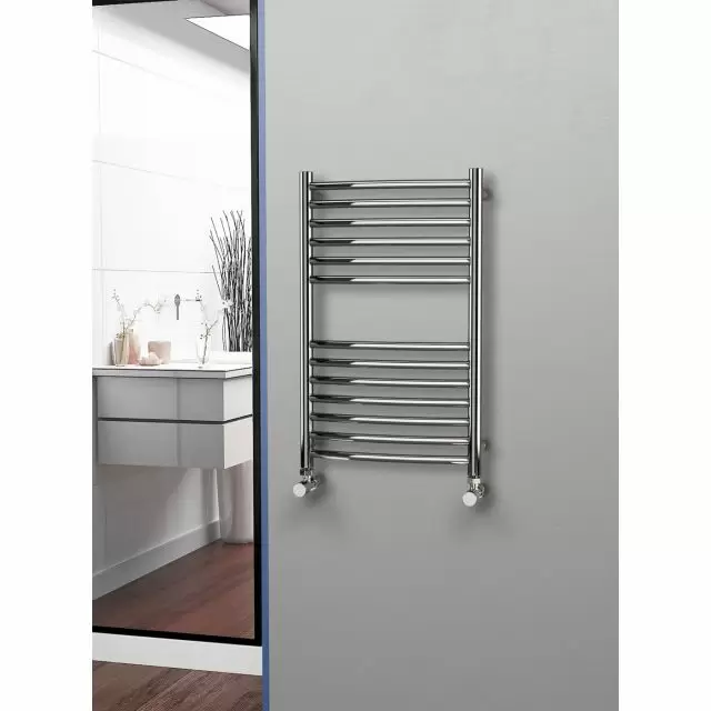 Alt Tag Template: Buy Eastgate 304 Curved Polished Stainless Steel Heated Towel Rail 800mm x 500mm - Electric Only - Standard - 1464BTU's by Eastgate for only £349.71 in Electric Standard Ladder Towel Rails, Eastgate Heated Towel Rails, Eastgate 304 Stainless Steel Heated Towel Rails at Main Website Store, Main Website. Shop Now