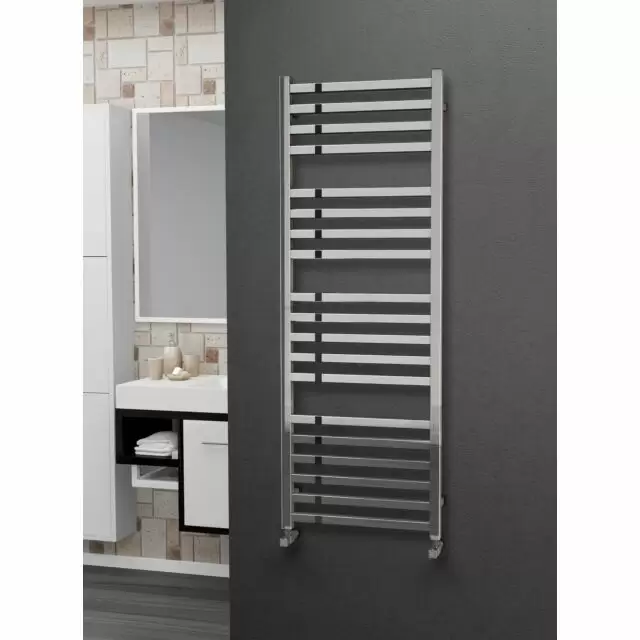Alt Tag Template: Buy Eastgate 304 Square Polished Stainless Steel Heated Towel Rail 1400mm x 500mm - Dual Fuel - Thermostatic - 2568BTU's by Eastgate for only £622.91 in Dual Fuel Thermostatic Towel Rails, Eastgate Heated Towel Rails, Eastgate 304 Square Stainless Steel Heated Towel Rails at Main Website Store, Main Website. Shop Now