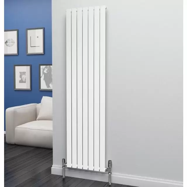 Alt Tag Template: Buy Eastgate Eben Steel White Vertical Designer Radiator 1800mm H x 544mm W Single Panel - Central Heating by Eastgate for only £244.56 in 4000 to 4500 BTUs Radiators at Main Website Store, Main Website. Shop Now