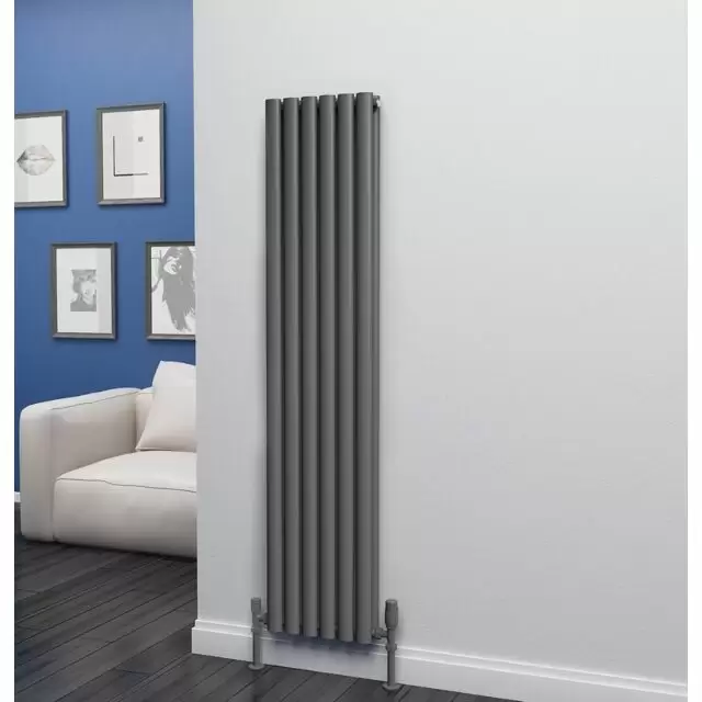 Alt Tag Template: Buy Eastgate Eclipse Steel Anthracite Vertical Designer Radiator 1600mm H x 348mm W Double Panel - Central Heating by Eastgate for only £267.36 in 3500 to 4000 BTUs Radiators, Anthracite Vertical Designer Radiators at Main Website Store, Main Website. Shop Now