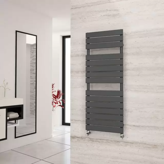 Alt Tag Template: Buy Eastgate Liso Anthracite Flat Tube Designer Towel Rail 1292mm H x 500mm W - Central Heating by Eastgate for only £172.82 in 2000 to 2500 BTUs Towel Rails, Eastgate Heated Towel Rails, Eastgate Liso Designer Heated Towel Rails at Main Website Store, Main Website. Shop Now