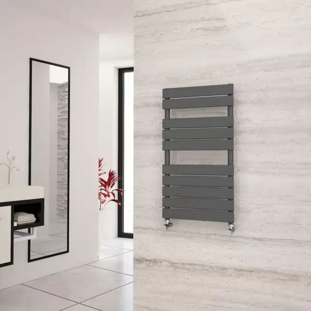 Alt Tag Template: Buy Eastgate Liso Anthracite Flat Tube Designer Towel Rail 912mm H x 500mm W - Dual Fuel - Standard by Eastgate for only £245.44 in Dual Fuel Standard Towel Rails, Eastgate Heated Towel Rails, Eastgate Liso Designer Heated Towel Rails at Main Website Store, Main Website. Shop Now