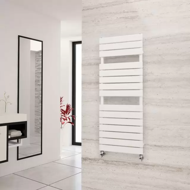 Alt Tag Template: Buy Eastgate Liso White Flat Tube Designer Towel Rail 1292mm H x 500mm W - Central Heating by Eastgate for only £169.70 in 2000 to 2500 BTUs Towel Rails, Eastgate Heated Towel Rails, Eastgate Liso Designer Heated Towel Rails at Main Website Store, Main Website. Shop Now