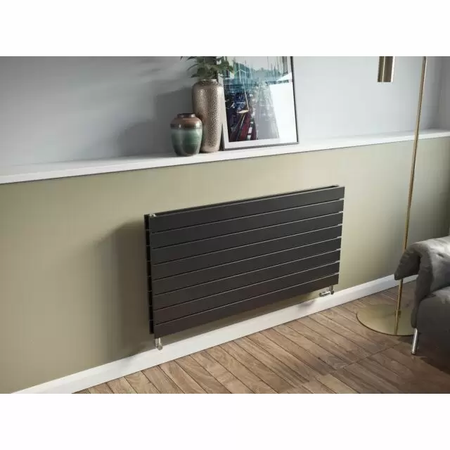 Alt Tag Template: Buy Eucotherm Mars DUO Double Flat Panel Horizontal Designer Radiator Anthracite 295mm H x 1800mm W by Eucotherm for only £394.20 in 3000 to 3500 BTUs Radiators at Main Website Store, Main Website. Shop Now