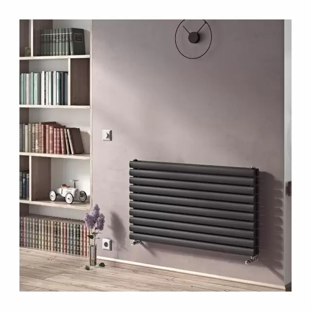 Alt Tag Template: Buy Eucotherm Nova Tube Double Panel Horizontal Designer Radiator Textured Matt Anthracite 236mm H x 1800mm W by Eucotherm for only £262.29 in Radiators, Designer Radiators, Horizontal Designer Radiators, 2500 to 3000 BTUs Radiators at Main Website Store, Main Website. Shop Now