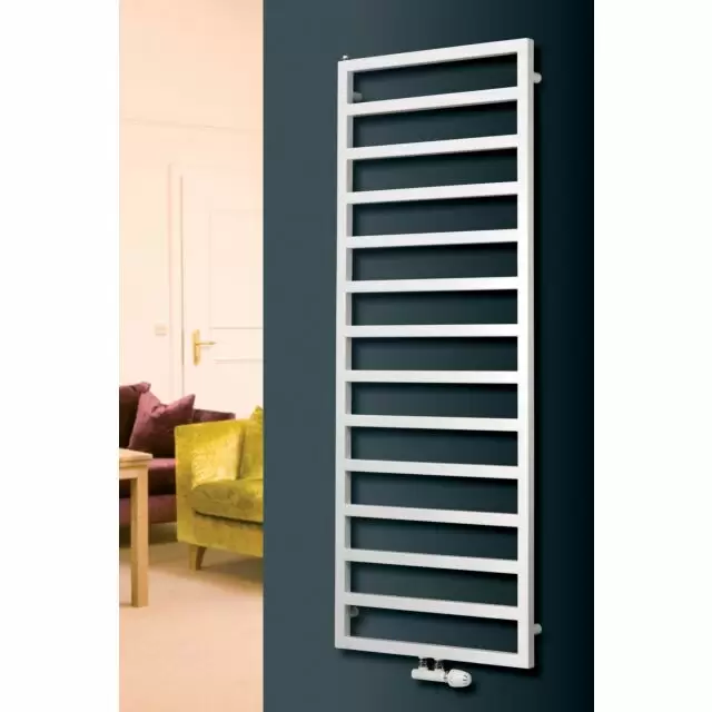 Alt Tag Template: Buy Eucotherm Sidus Tube Designer Towel Rail White 1230mm H x 600mm W by Eucotherm for only £221.40 in 0 to 1500 BTUs Towel Rail at Main Website Store, Main Website. Shop Now