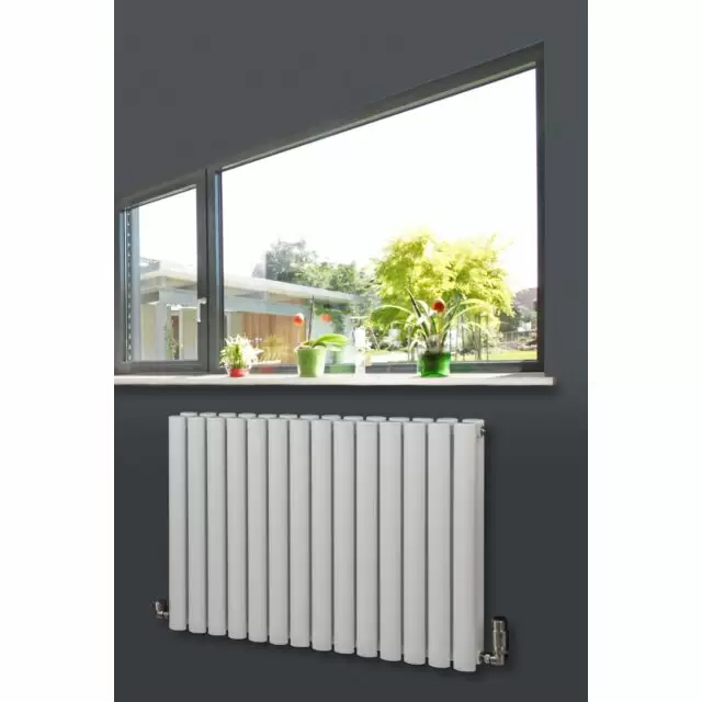 Alt Tag Template: Buy MaxtherM Eliptical Tube Double Panel Horizontal Designer Radiator 600mm High x 816mm Wide, White - 3377 BTU's by MaxtherM for only £354.71 in Radiators, View All Radiators, MaxtherM, Designer Radiators, Maxtherm Designer Radiators, Horizontal Designer Radiators, White Horizontal Designer Radiators at Main Website Store, Main Website. Shop Now