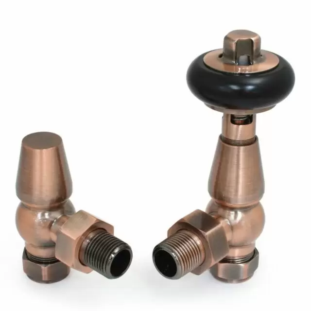 Alt Tag Template: Buy Plumbers Choice Faringdon Angled Brass Traditional Thermostatic Radiator Valve Antique Copper by Plumbers Choice for only £77.52 in Plumbers Choice, Plumbers Choice Valves & Accessories, Radiator Valves, Towel Rail Valves, Traditional Radiator Valves, Valve Packs, Angled Radiator Valves at Main Website Store, Main Website. Shop Now