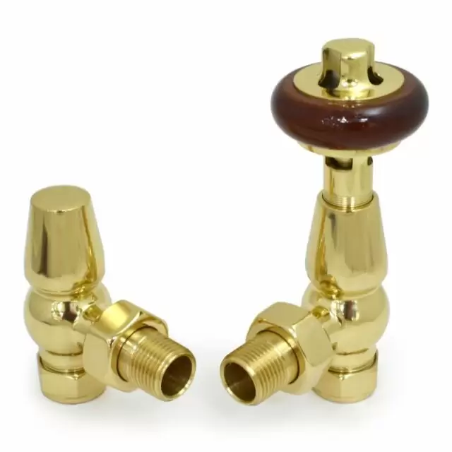 Alt Tag Template: Buy Plumbers Choice Faringdon Angled Brass Traditional Thermostatic Radiator Valve Polished Brass by Plumbers Choice for only £77.52 in Plumbers Choice, Plumbers Choice Valves & Accessories, Radiator Valves, Towel Rail Valves, Traditional Radiator Valves, Valve Packs, Angled Radiator Valves at Main Website Store, Main Website. Shop Now