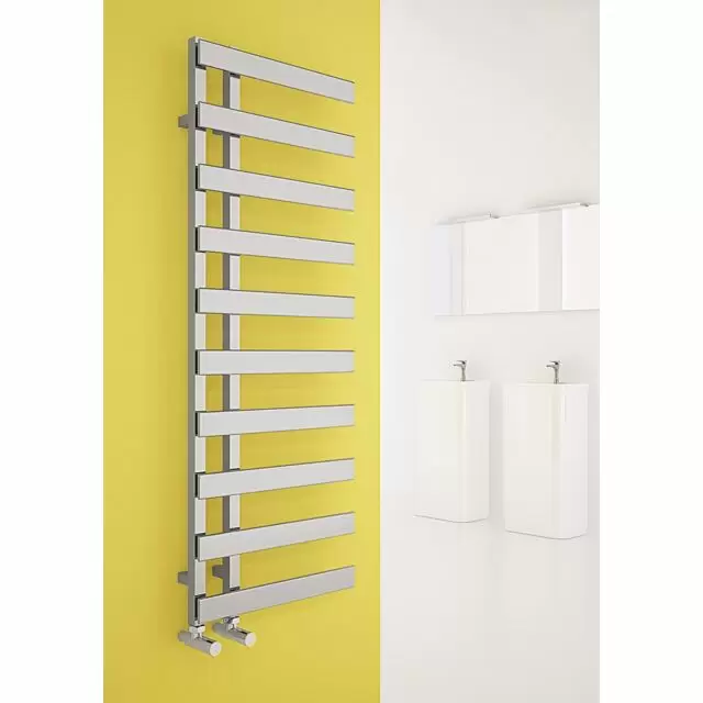 Alt Tag Template: Buy Carisa Floris Steel Chrome Designer Heated Towel Rail 1000mm x 500mm Electric Only - Thermostatic by Carisa for only £408.84 in Carisa Designer Radiators, Electric Thermostatic Towel Rails Vertical at Main Website Store, Main Website. Shop Now