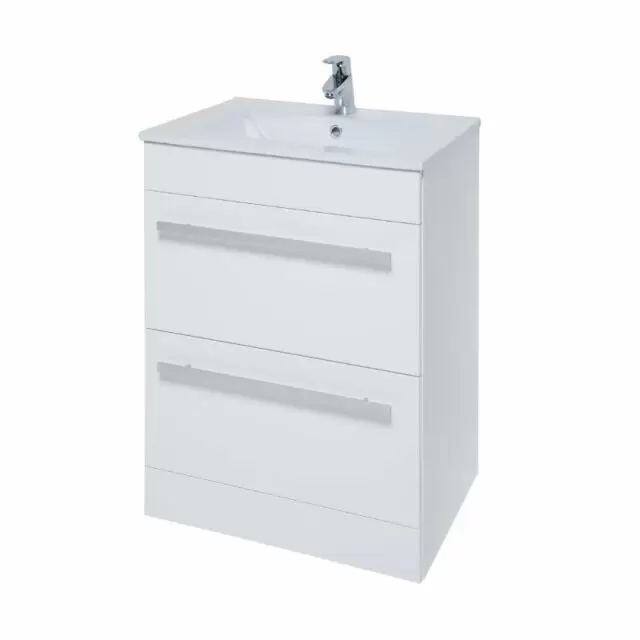 Alt Tag Template: Buy Kartell Purity Floor Standing 2 Drawer Unit & Ceramic Basin 600mm - White by Kartell for only £332.16 in Furniture, Suites, Basins, Bathroom Vanity Units, Bathroom Cabinets & Storage, Modern Vanity Units, Modern Bathroom Cabinets at Main Website Store, Main Website. Shop Now