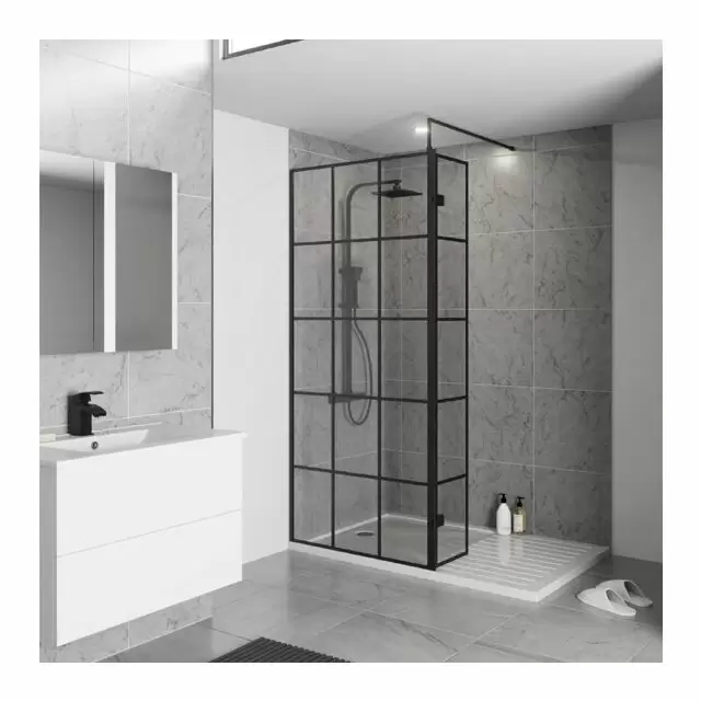 Alt Tag Template: Buy Kartell Krittel Wet Room Screen with Support Bar 800mm by Kartell for only £197.55 in Enclosures, Kartell UK, Wet Rooms, Wet Room Screens at Main Website Store, Main Website. Shop Now