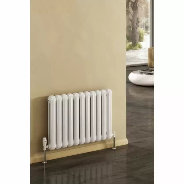 Alt Tag Template: Buy Reina Coneva Steel White Horizontal Designer Radiator 550mm H x 790mm W Dual Fuel - Thermostatic by Reina for only £349.46 in Reina, Reina Designer Radiators, Dual Fuel Thermostatic Horizontal Radiators at Main Website Store, Main Website. Shop Now