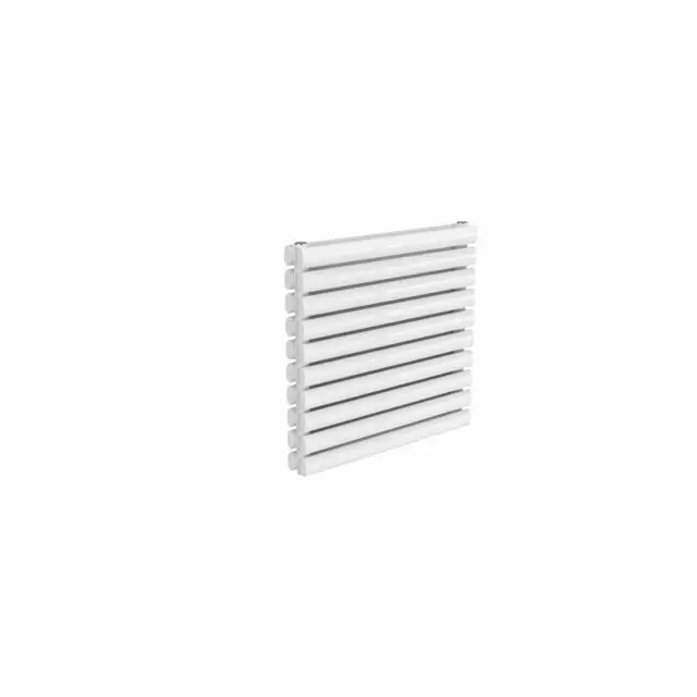 Alt Tag Template: Buy Reina Nevah Steel White Double Panel Horizontal Designer Radiator 590mm H x 600mm W - Electric Only - Thermostatic by Reina for only £322.67 in Reina, Reina Designer Radiators, Electric Thermostatic Horizontal Radiators at Main Website Store, Main Website. Shop Now